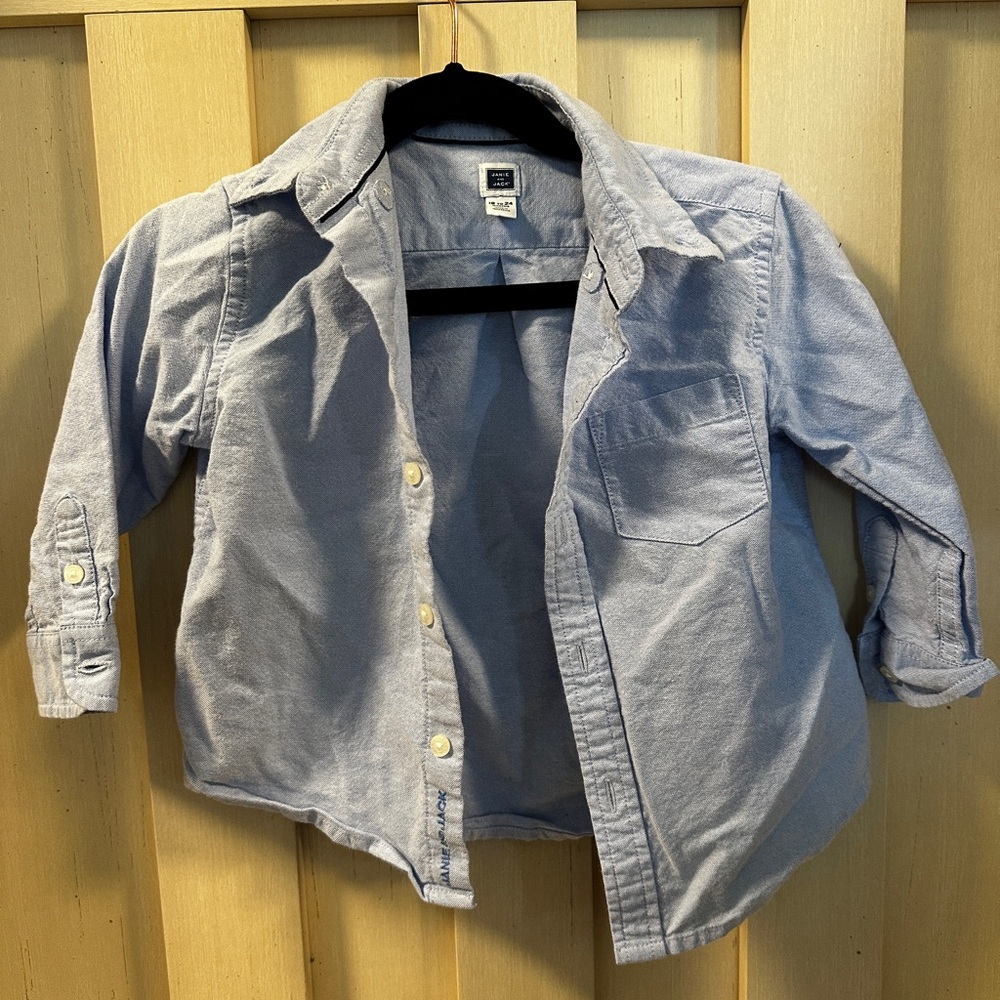 Janie and Jack Light Blue Shirt